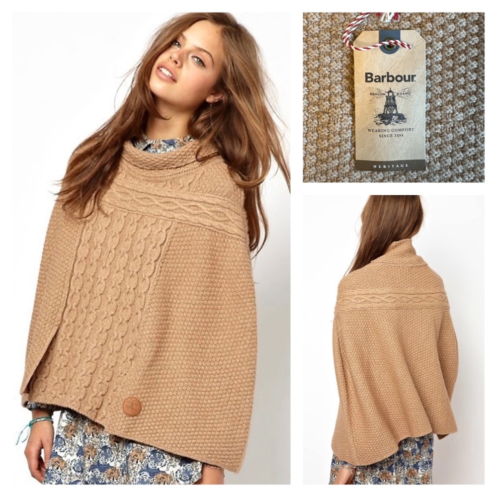 Barbour knitted poncho